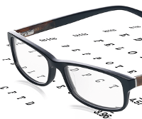Finding your eyeglasses frame size.
