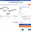 Frames product page on Eyeglasses.com.