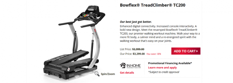 Bowflex walking 2025 machine