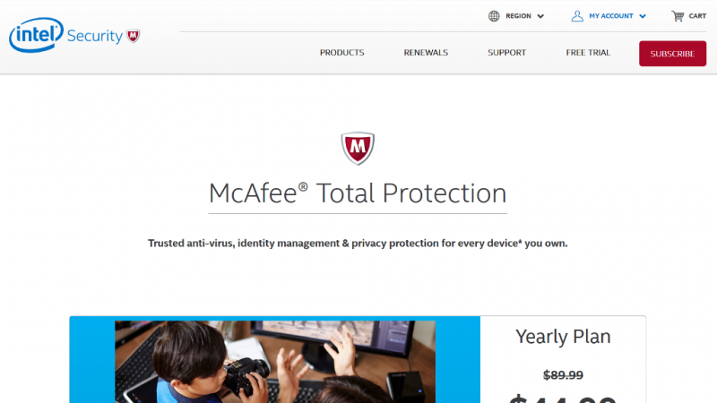 McAfee Total Protection Cover