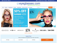 Eyeglasses.com Home Page