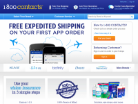 1-800 Contacts Home Page