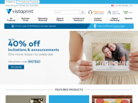 Vistaprint Home Page