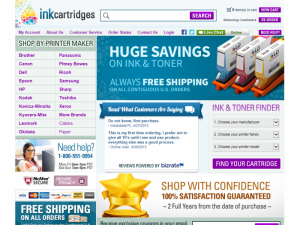 InkCartridges.com Home Page