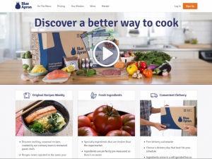 Blue Apron Home Page