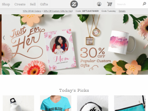 Zazzle Home Page