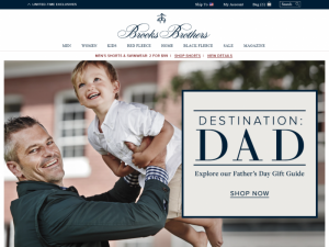 Brooks Brothers Home Page