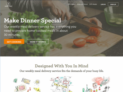 Home Chef Home Page