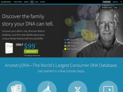 AncestryDNA Home Page