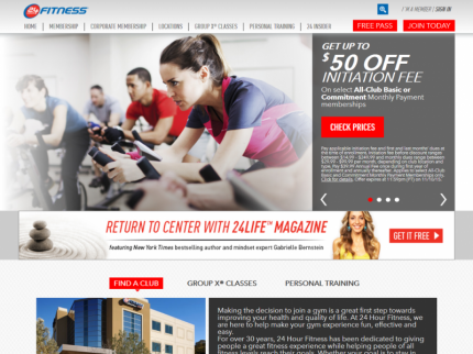 24 Hour Fitness Home Page 24 Hour Fitness Home Page